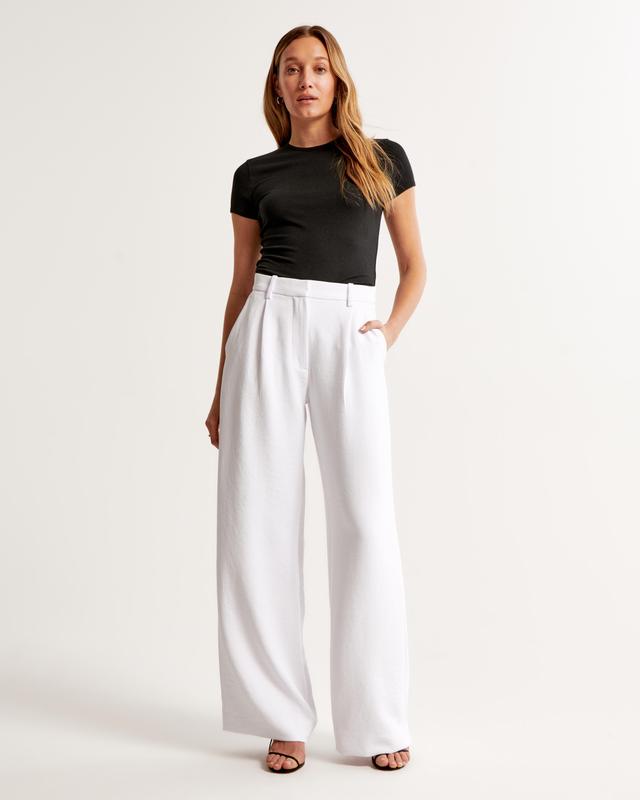 A&F Harper Tailored Premium Crepe Pant Product Image