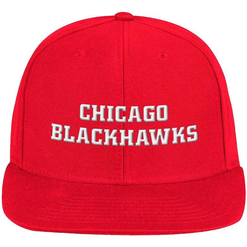 Mens adidas Red Chicago Blackhawks Snapback Hat Product Image