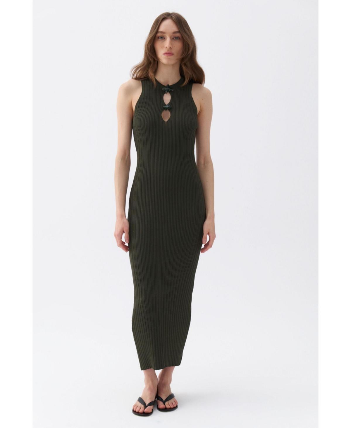 Nocturne Womens Cut-Out Knit Dress Product Image