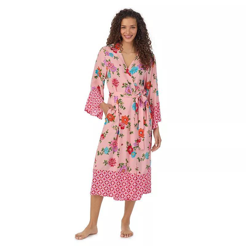 Womens Beauty Sleep Social Woven Midi Robe Product Image