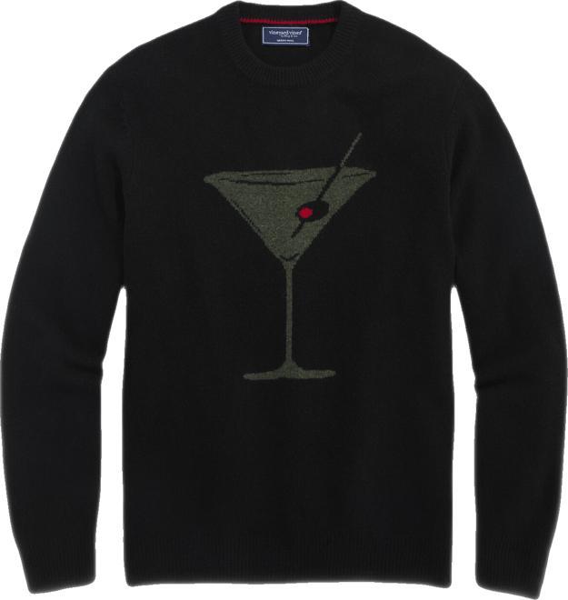 Merino Wool Martini Crewneck Sweater Product Image