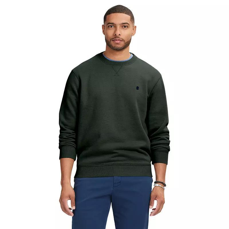 Mens IZOD Advantage Performance Fleece Crewneck Camel Grey Product Image