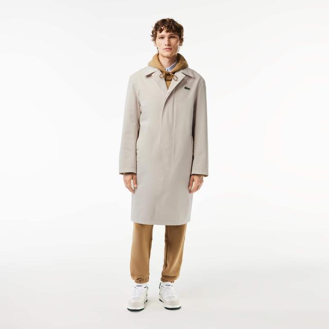 Men's Lightweight Waterproof Cotton Twill Trench Coat Product Image