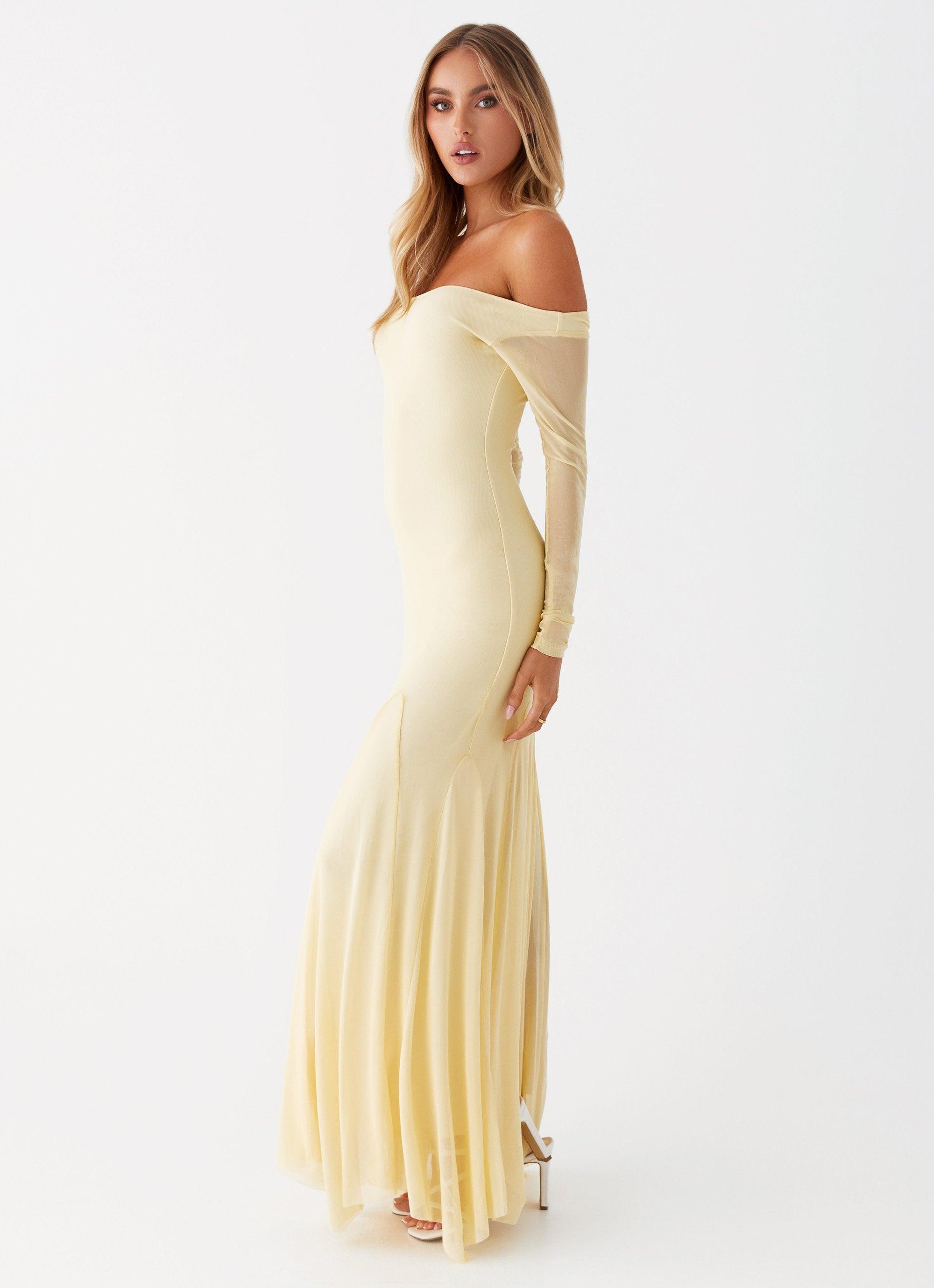 Maribel Maxi Dress - Yellow Product Image