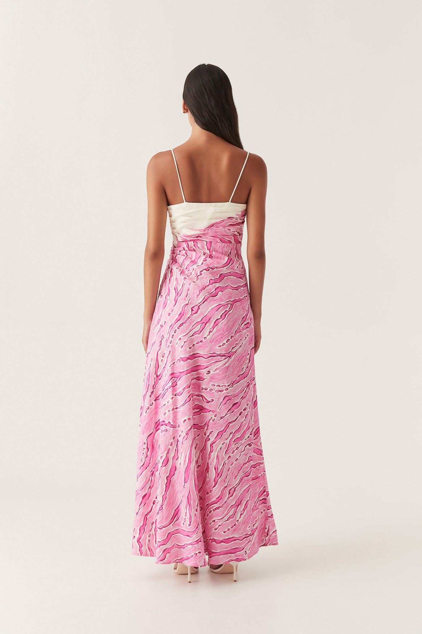 Clarice Draped Maxi Dress Product Image