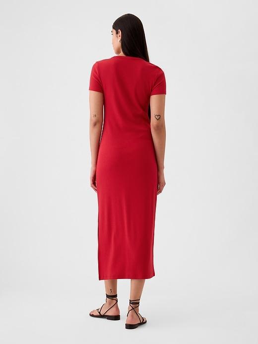 Modern Rib Maxi T-Shirt Dress Product Image