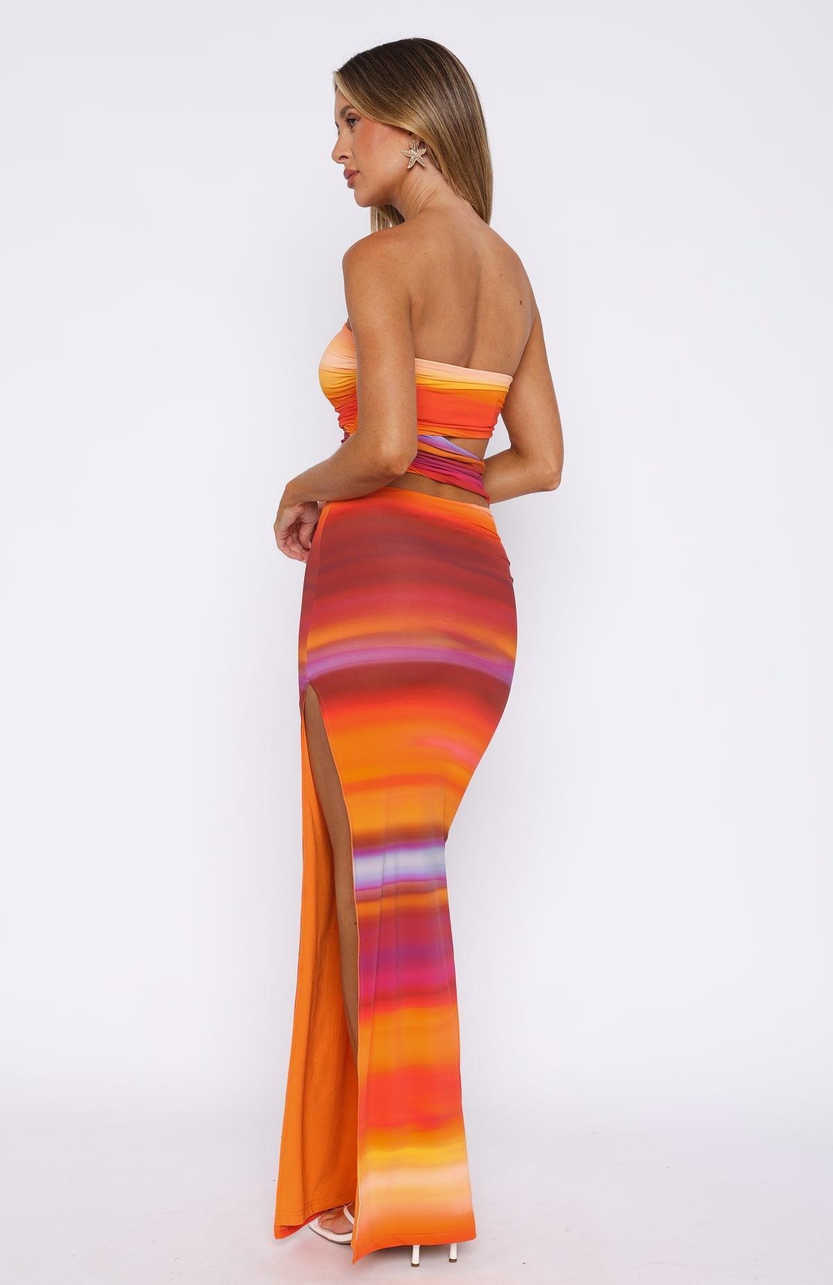 Intertwined Maxi Skirt Horizon Hues Product Image