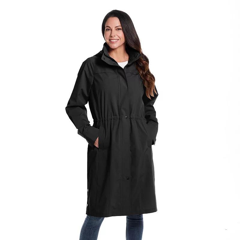 Gallery Water Resistant Raincoat with Removable Hood Product Image