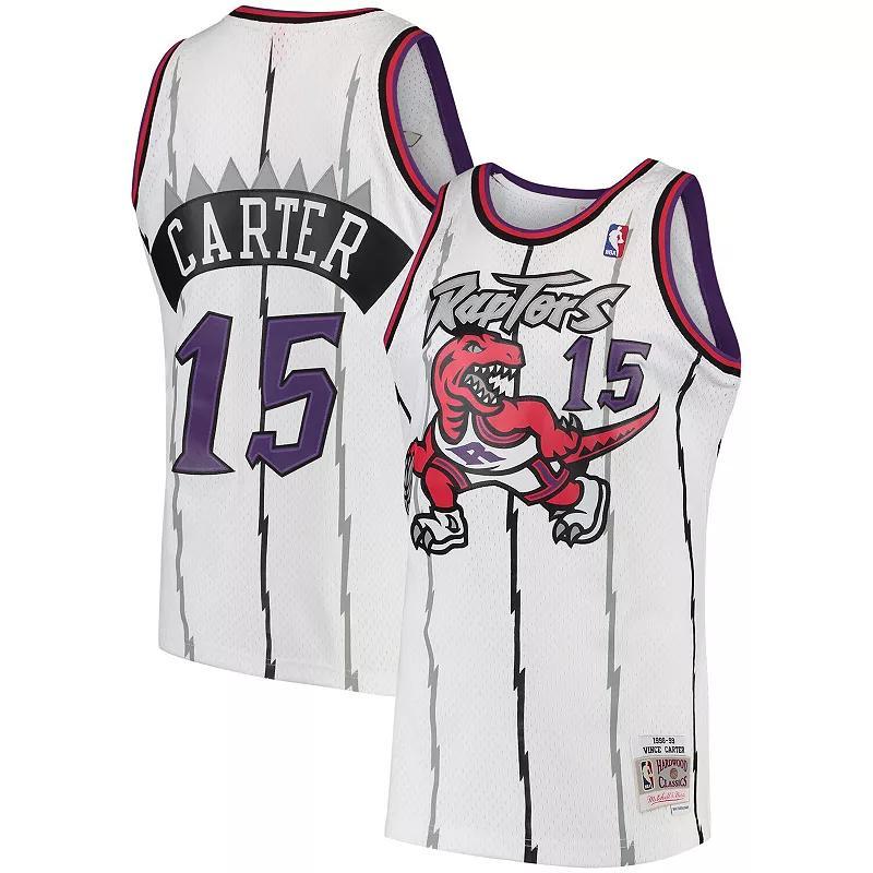 Mens Vince Carter White Toronto Raptors 1997-98 Hardwood Classics Swingman Jersey - White Product Image