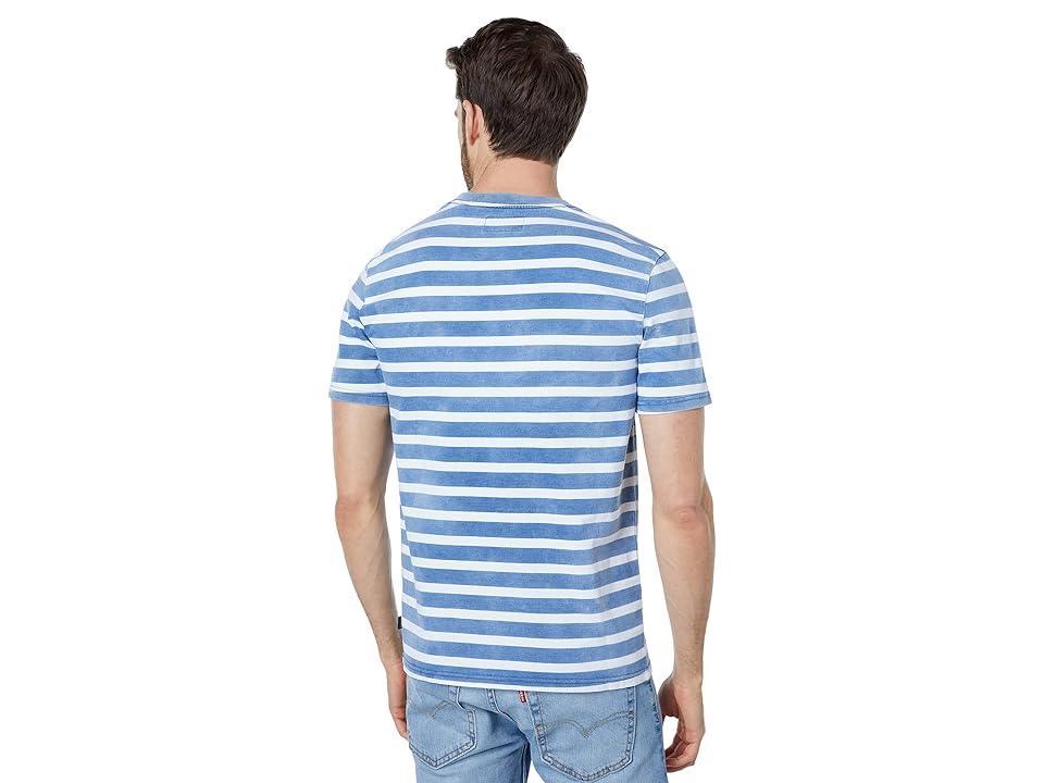 Lucky Brand Indigo Stripe Crew Men's Clothing Product Image