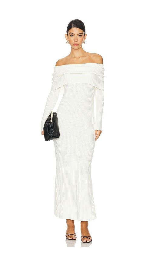 Lovers and Friends Sade Maxi Knit Dress in Ivory Product Image