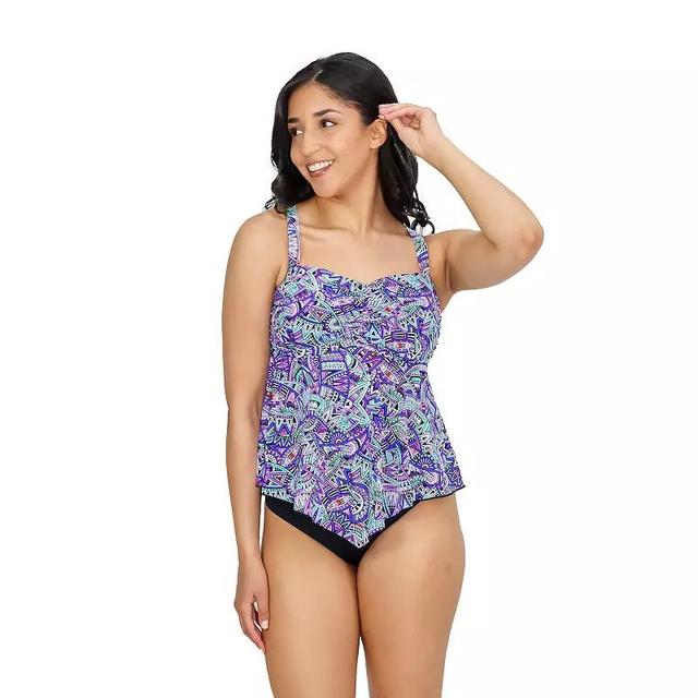 Womens A Shore Fit D-Cup V Hem Bandeau Swim Top Product Image