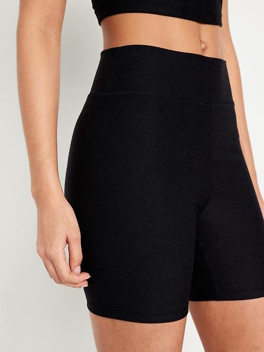 Extra High-Waisted CloudComfy Biker Shorts -- 6-inch inseam Product Image