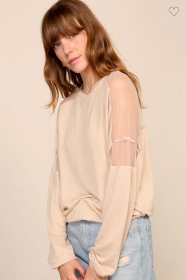 Mesh Knit Top Product Image