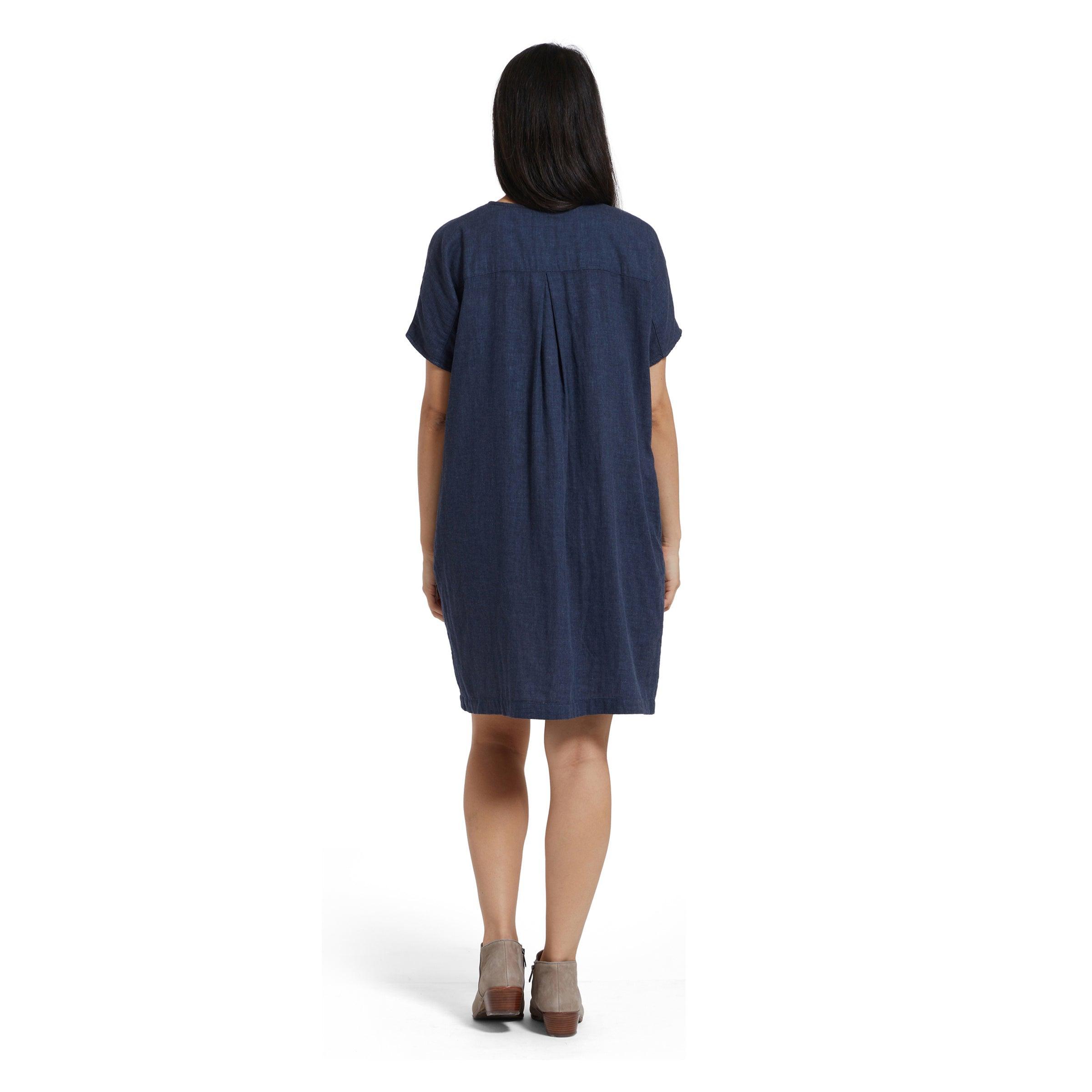 Priscilla Cocoon Dress - Navy Heather (Final Sale) Female Product Image