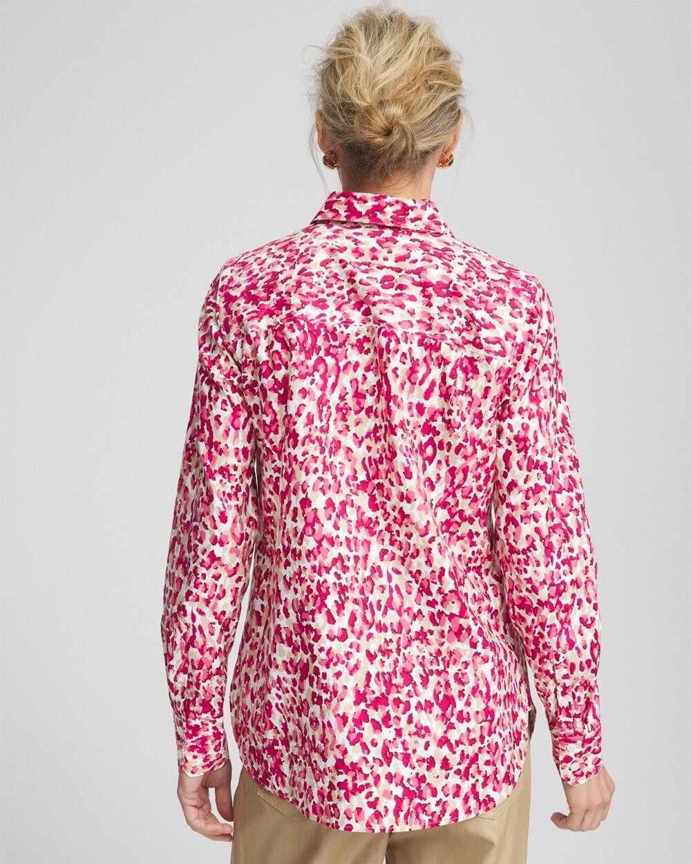 Women's No Iron™ Leopard Print Shirt Product Image