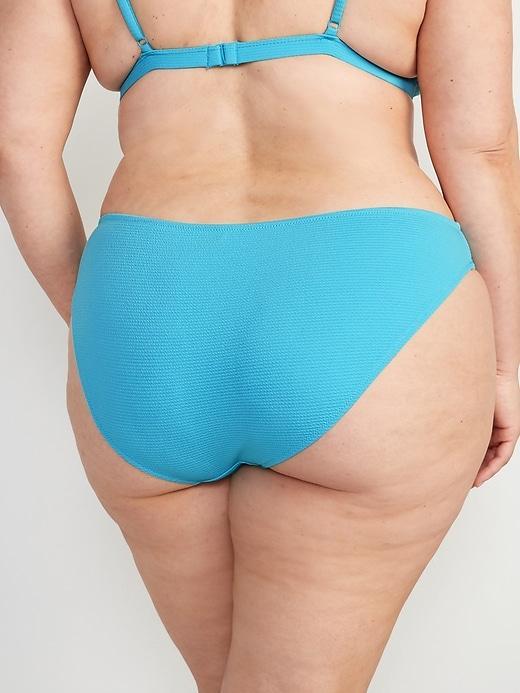 Low-Rise Classic Pucker Bikini Swim Bottoms Product Image