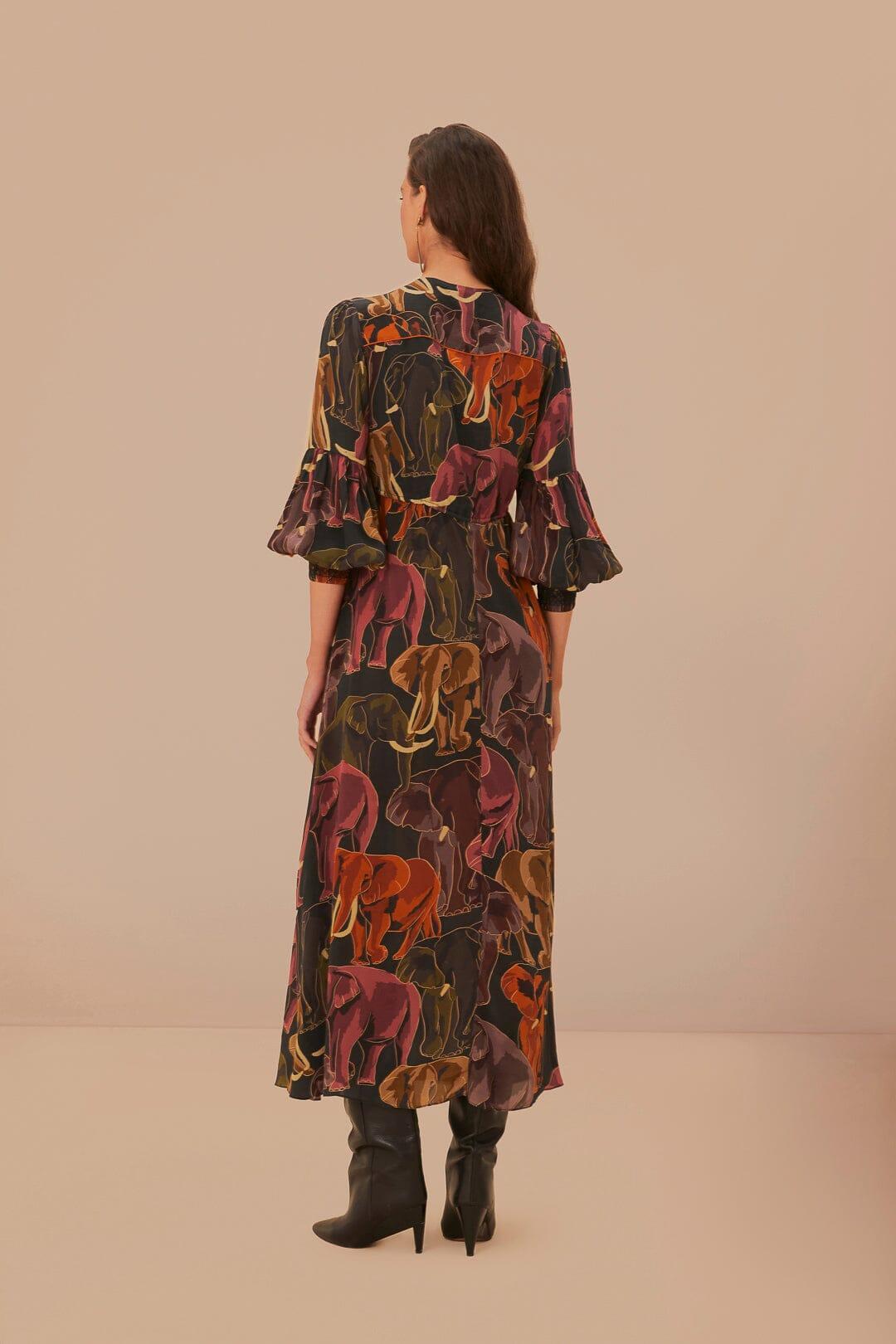 Green Elephants Maxi Dress Product Image