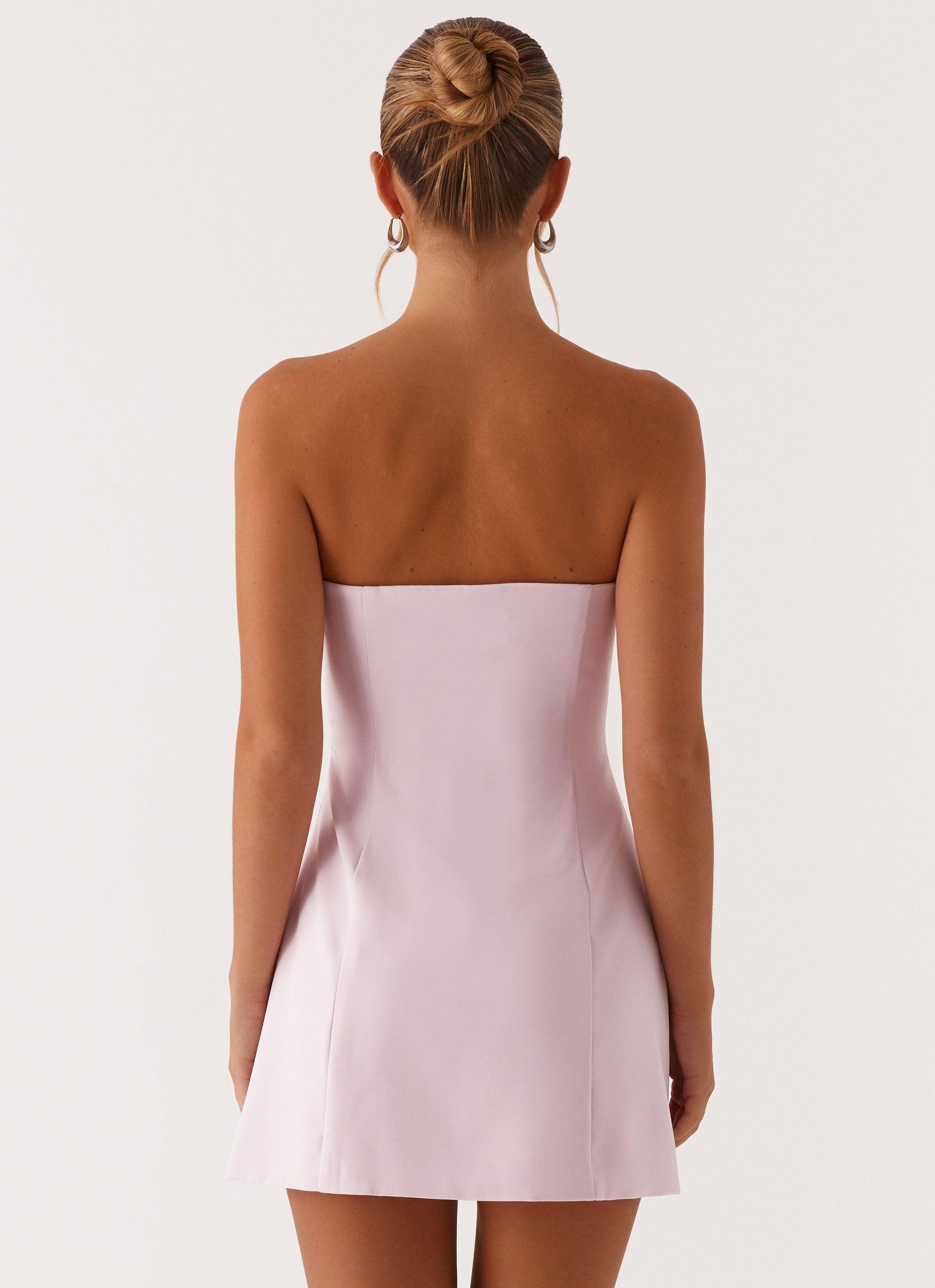 Patsie Strapless Mini Dress - Pink Product Image