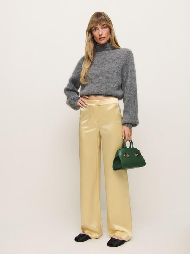 Mimi Low Rise Satin Pant Product Image