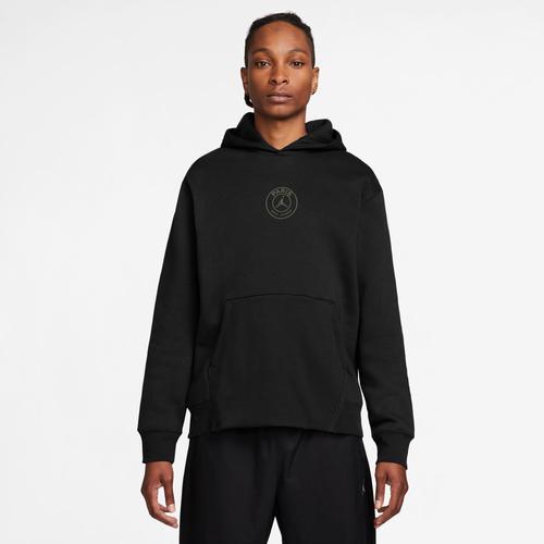 Jordan Mens Jordan PSG HBR Fleece Pullover - Mens Black/Cargo Khaki Product Image