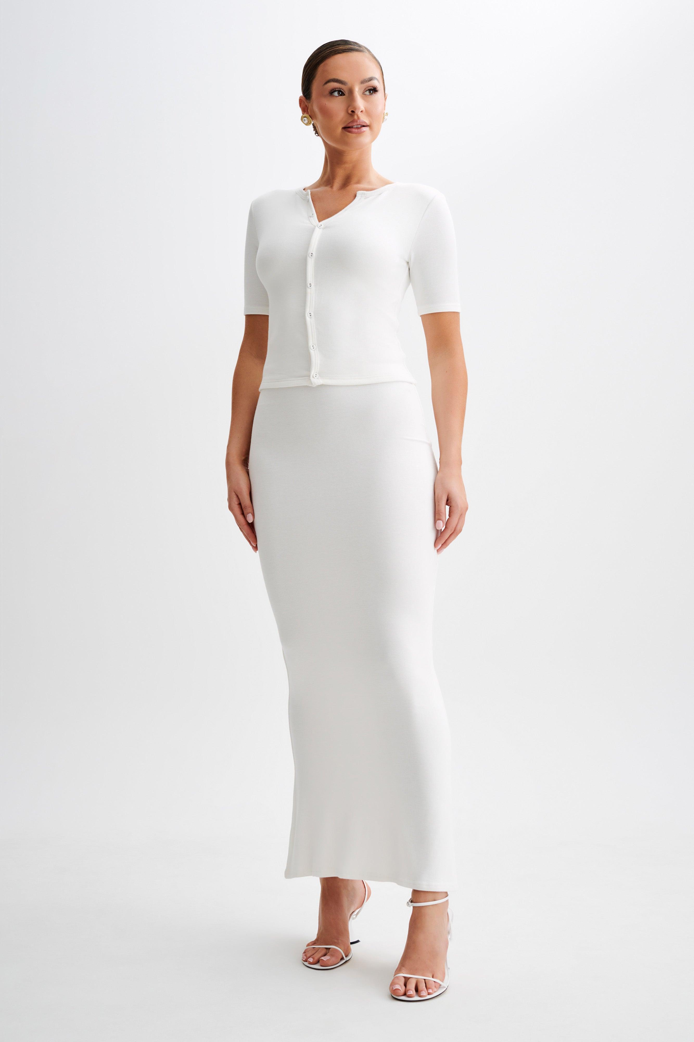 Jonah Modal Maxi Skirt - Ivory Product Image