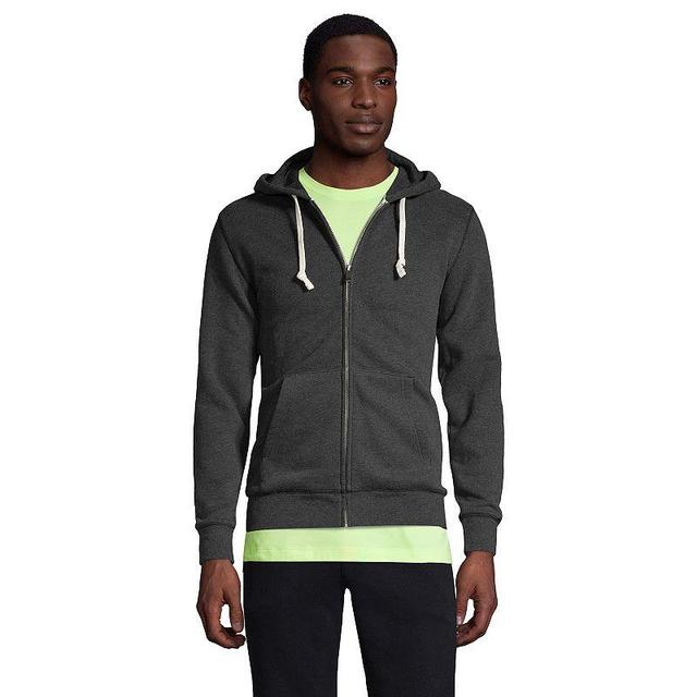 Big & Tall Lands End Serious Sweats Full-Zip Hoodie, Mens Dk Grey Heather Product Image