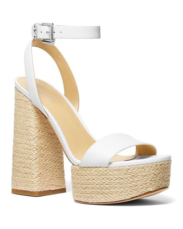 Michael Michael Kors Womens Ashton Espadrille High Heel Platform Sandals Product Image