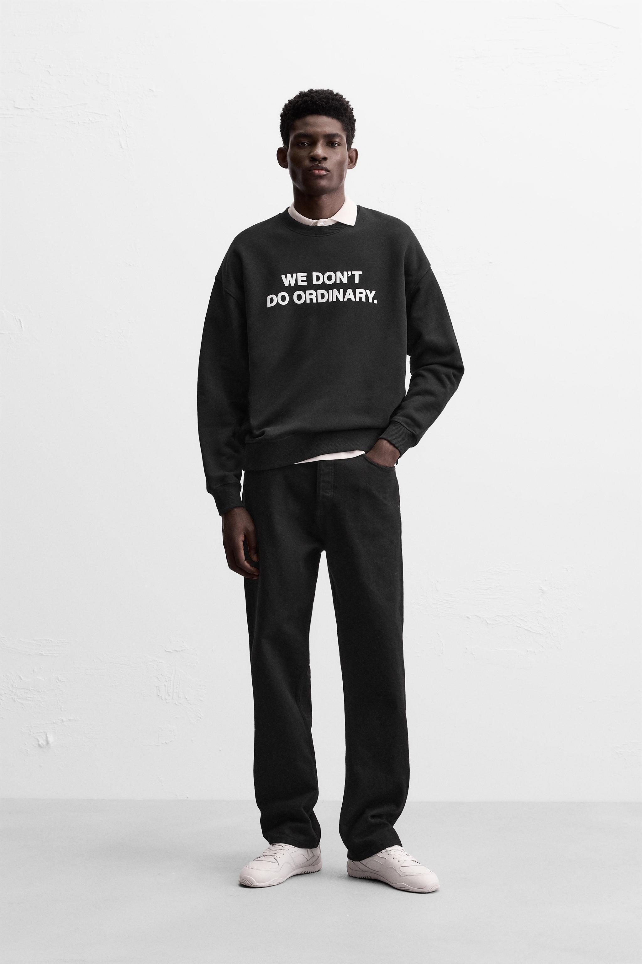 TEXT PRINT SWEATSHIRT Product Image