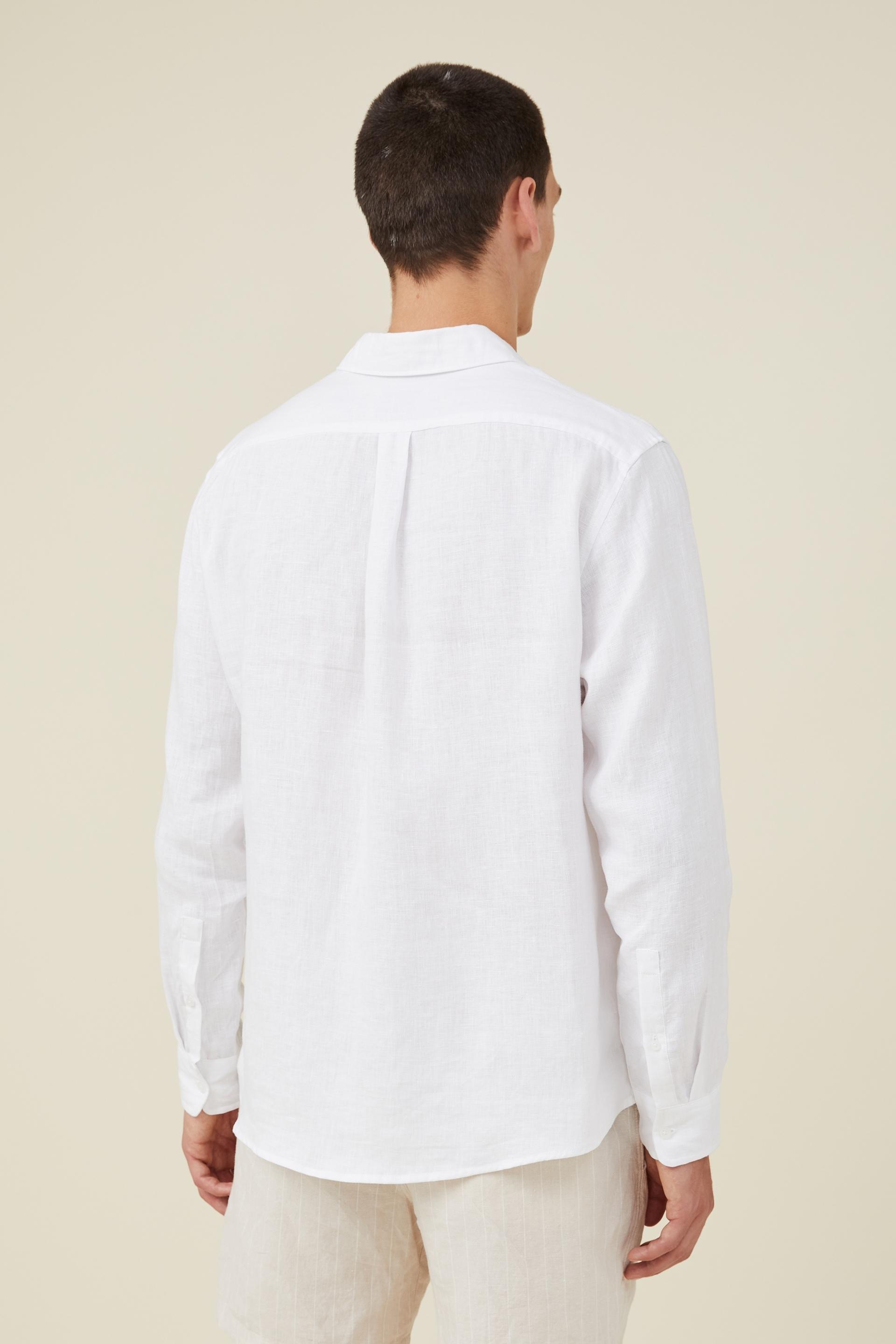 Linen Long Sleeve Shirt Product Image