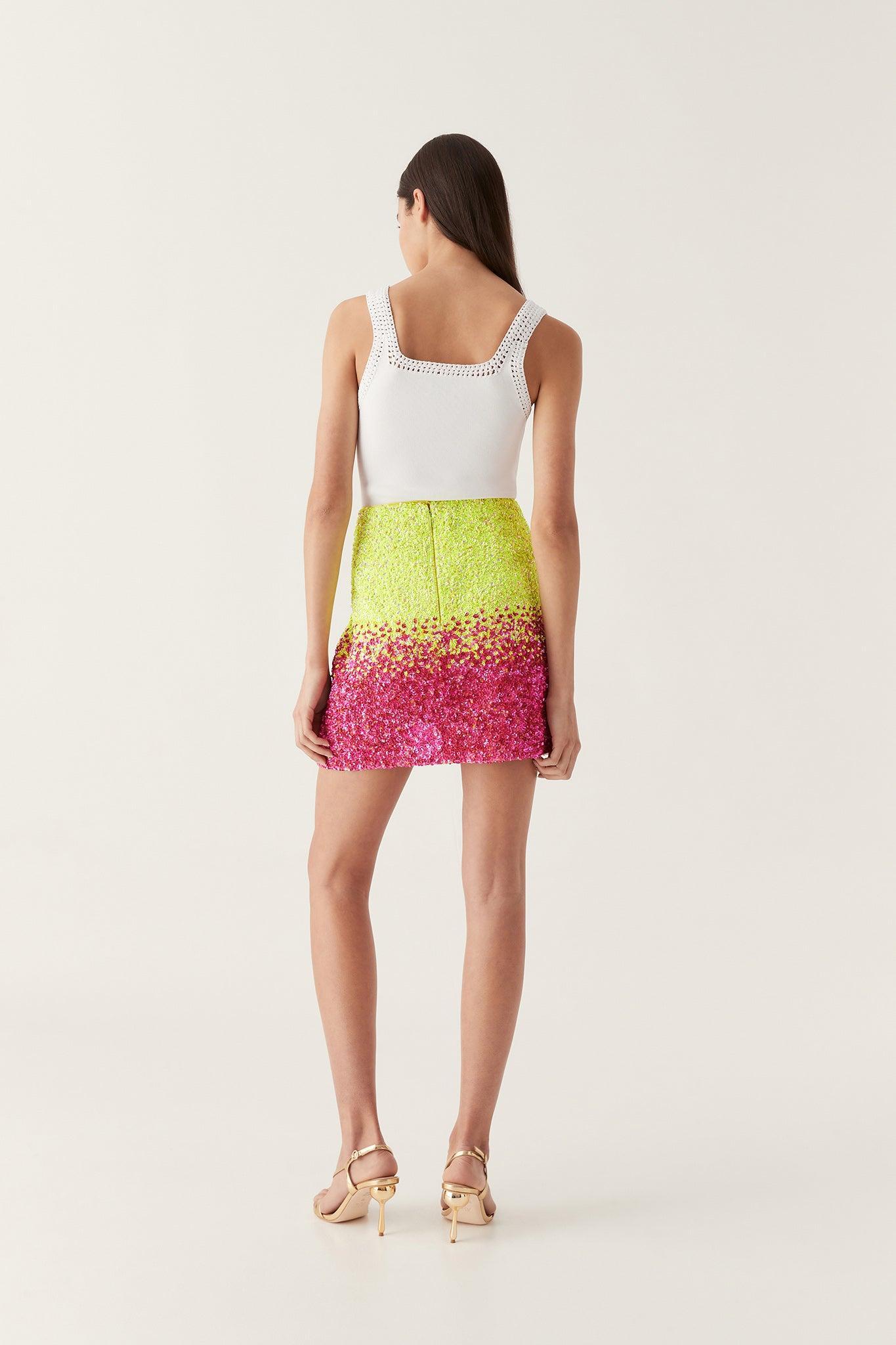 Calypso Ombre Mini Skirt Product Image