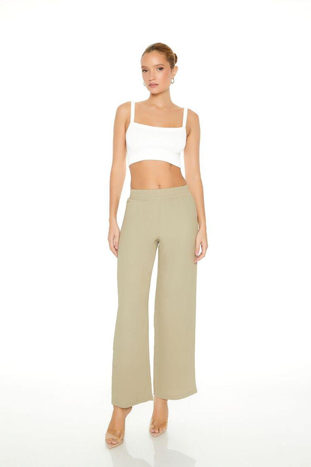 High-Rise Wide-Leg Pants | Forever 21 Product Image