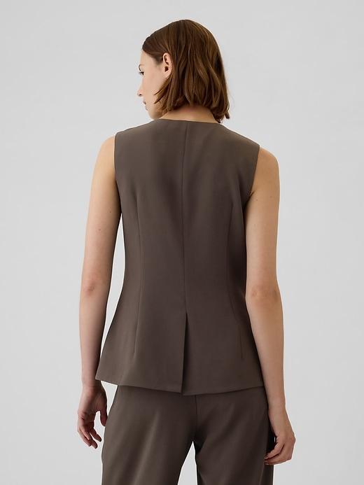 Longline Twill Vest Product Image