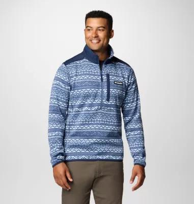 Columbia Men's Sweater Weather II Printed Half Zip Pullover- Product Image