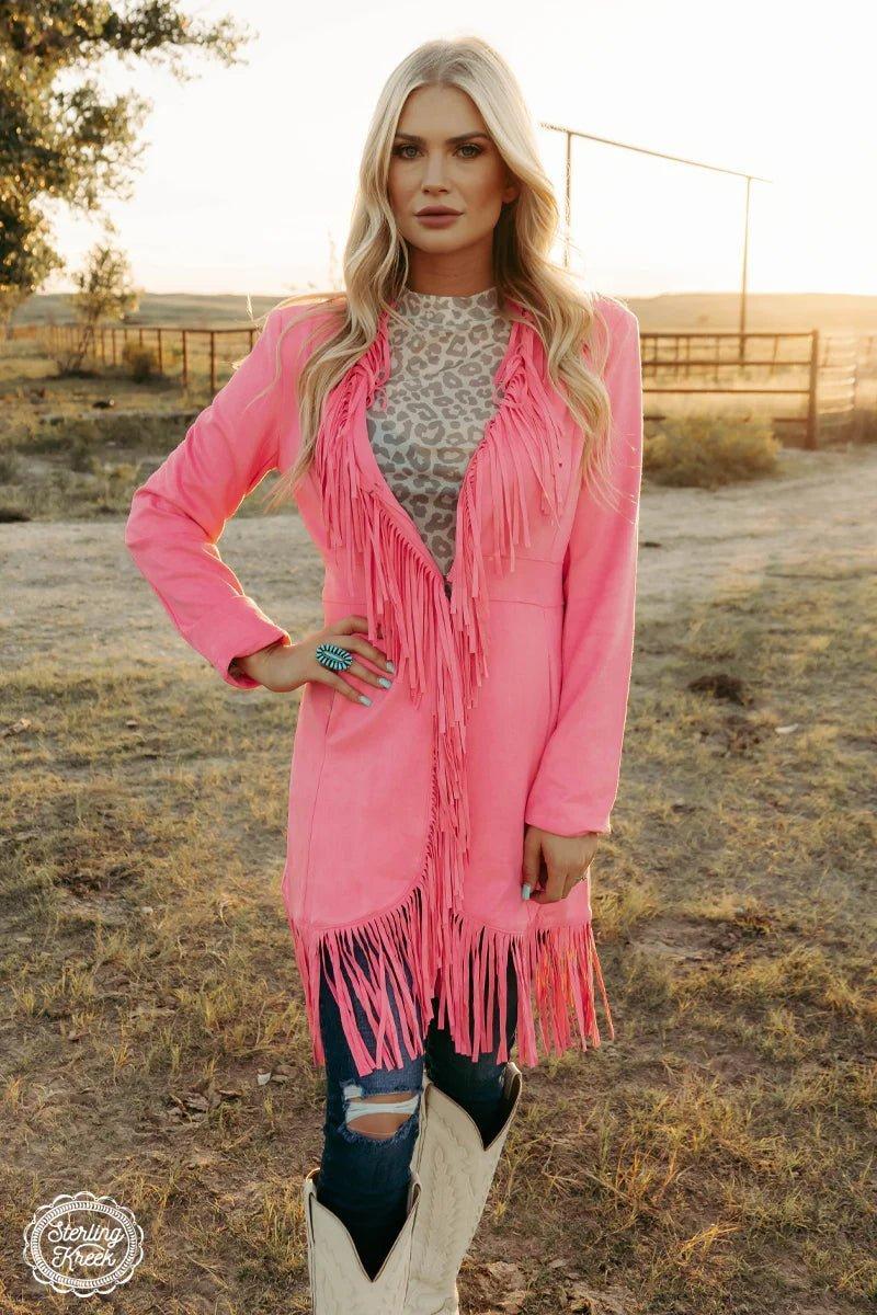 Scottsdale Suede Pink Jacket Product Image