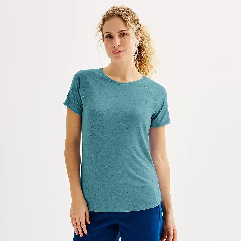 Womens Tek Gear Core Raglan Tee Smoky Grey Product Image