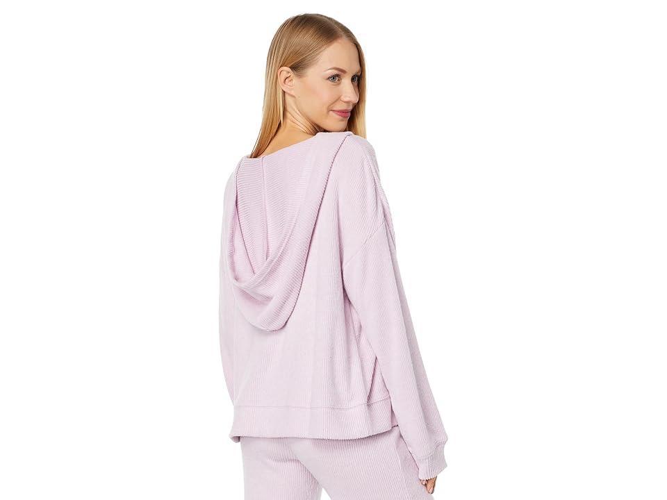 Rip Curl Cosy V-Neck Hoodie (Lilac) Women's Clothing Product Image