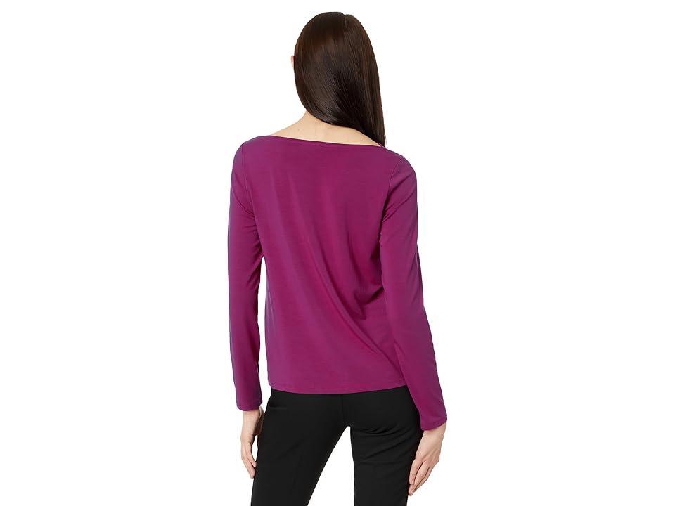 Eileen Fisher V-Neck Three-Quarter Sleeve Top Product Image