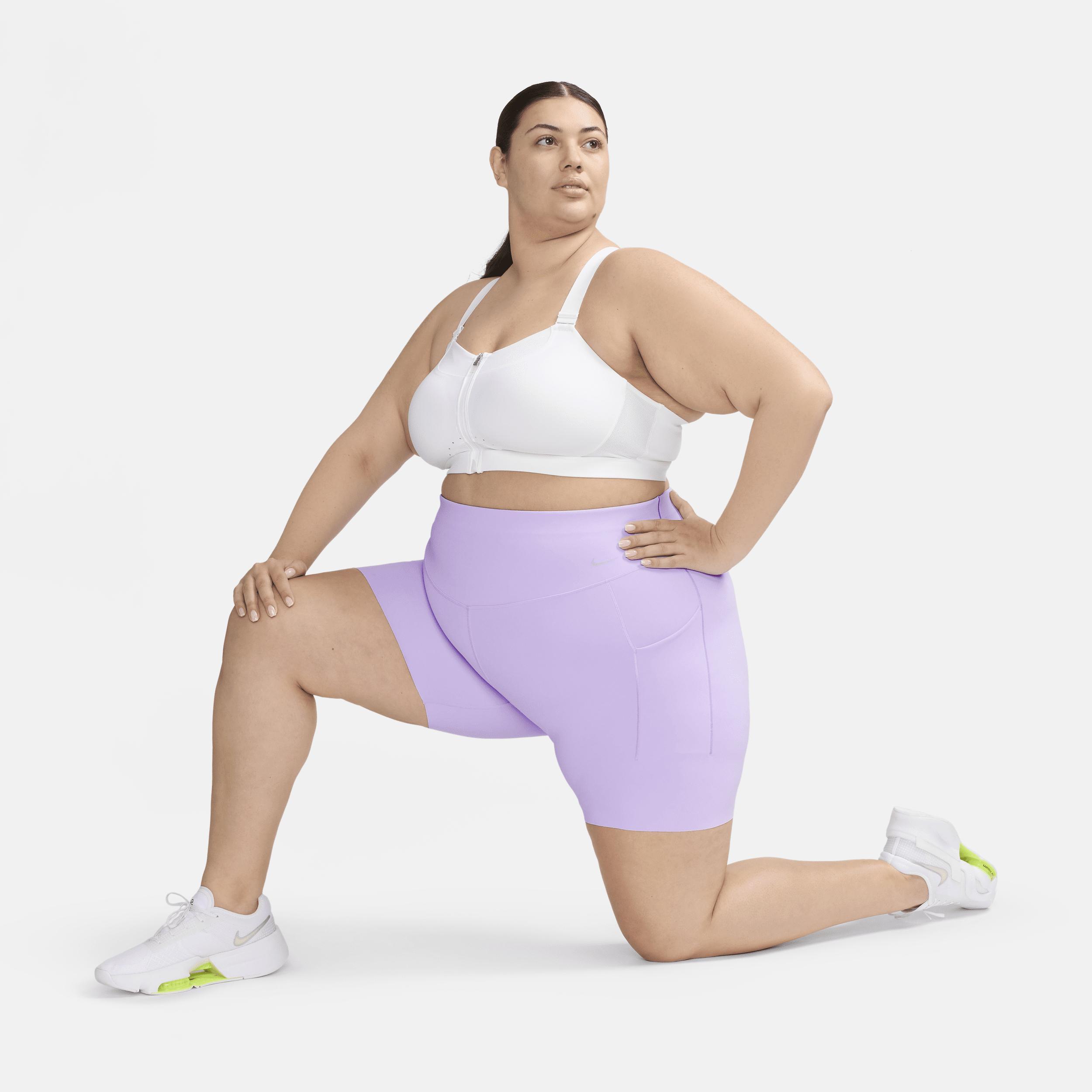 Nike Womens Universa Medium-Support High-Waisted 8 Biker Shorts with Pockets (Plus Size) product image