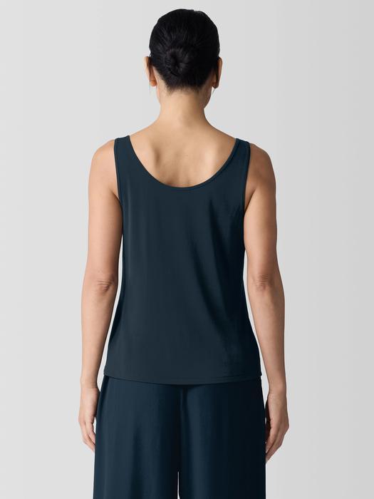 Stretch Silk Jersey Scoop Neck Tank Product Image