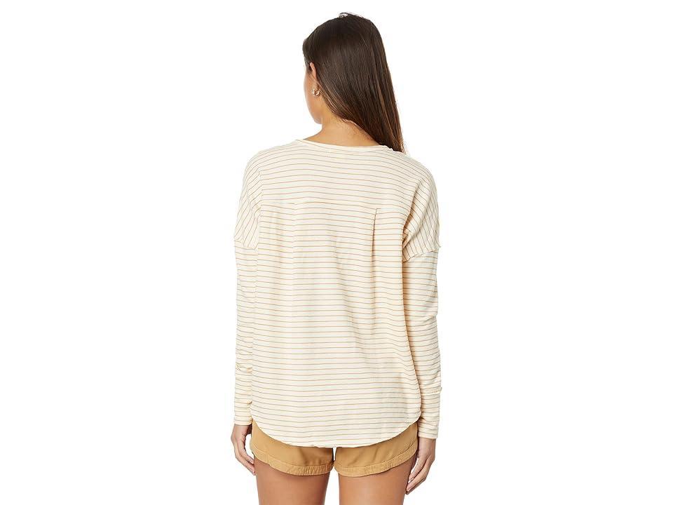 Billabong New Anyday Long Sleeve Top (White Cap) Women's Clothing Product Image