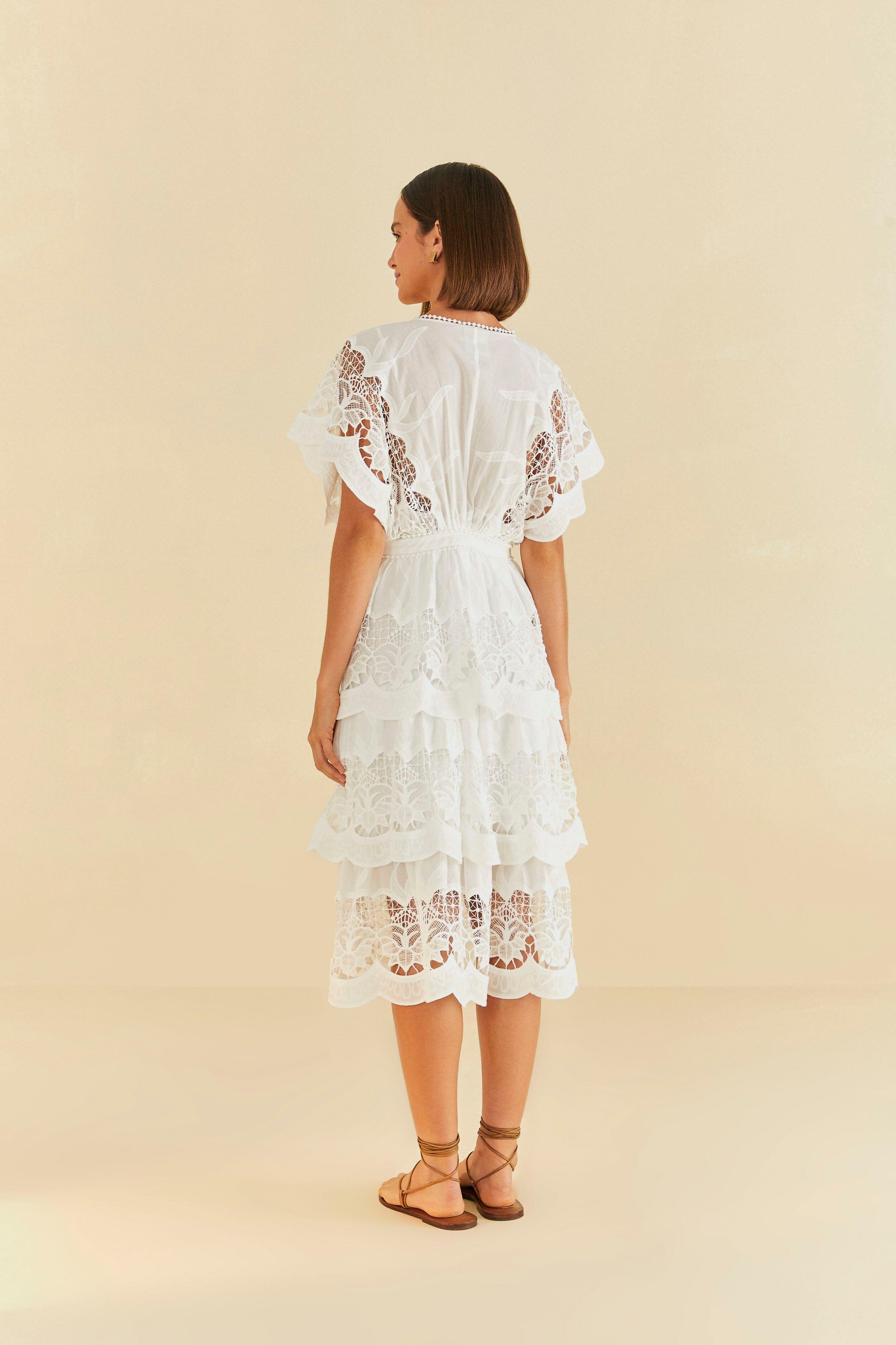 Off-White Richelieu Midi Dress Product Image