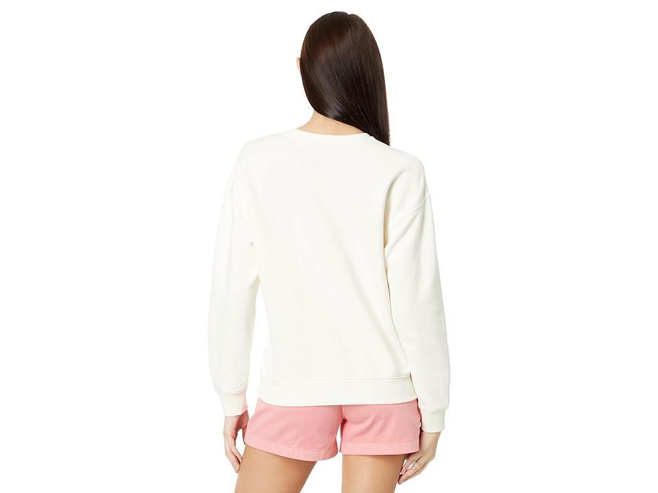 Vineyard Vines Classic Crew Embrodered Sweatshirt (Marshmallow) Women's Sweater Product Image