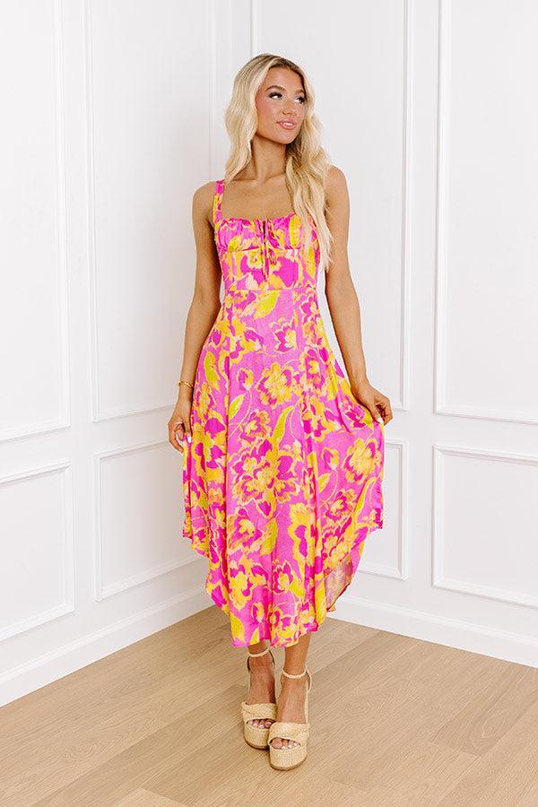 Sweet Summer Nights Satin Midi Product Image