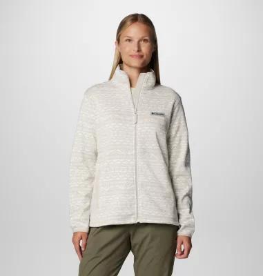 Columbia Womens Sweater Weather Printed Full Zip Jacket- Product Image