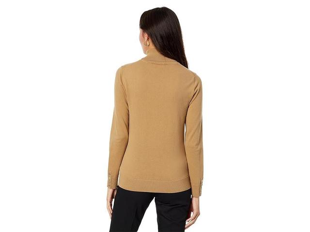 Tommy Hilfiger Crest Turtleneck Sweater (Tigerd Eye Multi) Women's Sweater Product Image