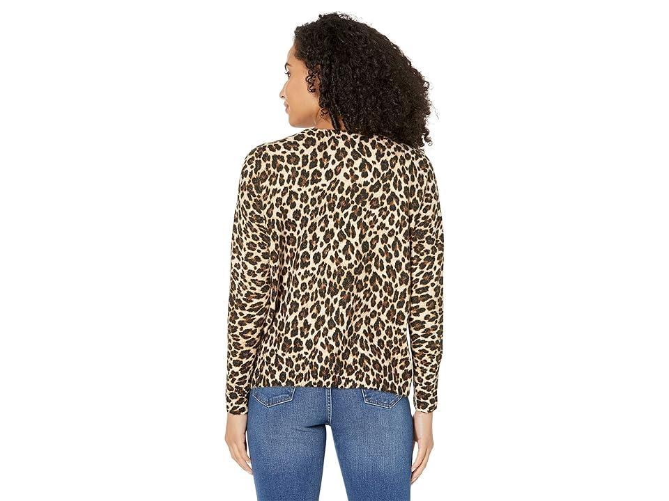 Vince Camuto Elegant Leopard Printed Cozy (Malted) Women's Sweater Product Image