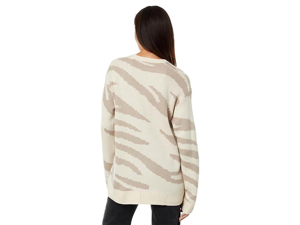 Splendid Lana Zebra Sweater (Camel Zebra) Women's Sweater Product Image