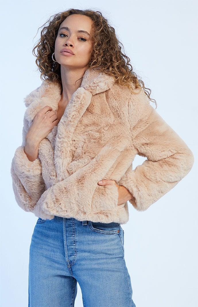 MINKPINK Women's Anya Faux Fur Coat Product Image