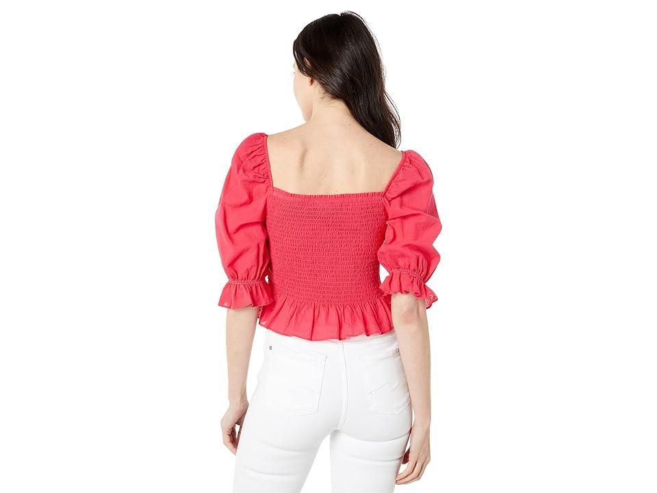 Tommy Hilfiger Smocked Top (Azalea) Women's Clothing product image